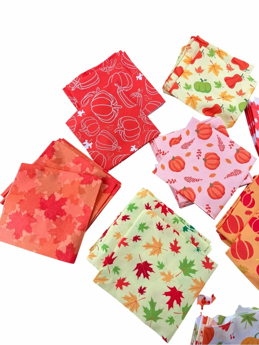 93 Pieces Autumn/Fall Dog Bandanas Bulk/Triangle Scarves for small/Medium Dogs